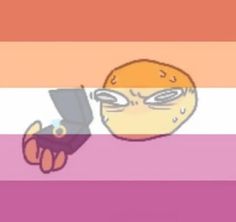 an orange holding a cell phone in front of a rainbow striped background with text that reads, i don't know what this is