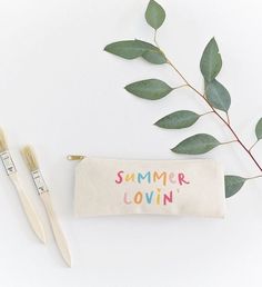 How cute are these pencil pouches for back to school? These 100% cotton canvas pencil cases make the perfect pouch for all ages! | How cute are these pencil pouches for back to school? These 100% cotton canvas pencil cases make the perfect pouch for all ages! Its unique design and style caters to all personalities. Simply fill with pens, pencils, stationery or even travel essentials! Not only are these pouches a cute stationery accessory, they are the perfect size for your makeup brushes and cos Back To School Zipper Pouch Cosmetic Bag, Trendy Pencil Cosmetic Bag For Back To School, Cute Everyday Pencil Case For Back To School, End Of School Year Zipper Pouch Pencil Case, Trendy Everyday Pencil Stationery, White Pencil Cosmetic Bag For Back To School, White Pencil-shaped Cosmetic Bag For Back To School, Cotton Pencil Case With Zipper Pouch, Cotton Pencil Case With Zipper