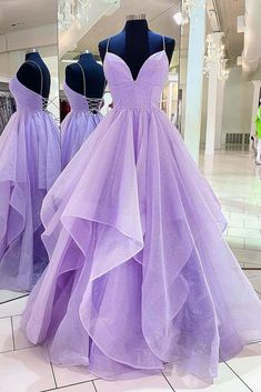 This Dress is fashionable for every occasion. the dress is made-to-order by professional tailors. You can choose from 50 colors, Regular sizes 2 to 16 and plus sizes 14w to 26W. Custom size is also available.. The product details: Color: Purple, Length: Long, Silhouette: A-Line, Neckline: V-Neck, Primary Fabric: Tulle Purple Evening Dress, Fest Outfits, Purple Dresses, 파티 드레스, Sequin Prom Dress, Sequin Prom Dresses, Cute Prom Dresses, Pretty Prom Dresses, فستان سهرة