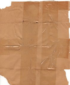 a piece of brown paper that has been cut into squares