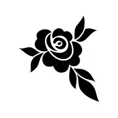 a black and white silhouette of a flower with the letter e in it's center