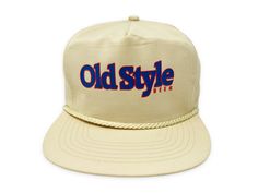 Vintage Old Style hat. Strapback closure with screen-printed graphics Brand: San Sun Size: Adjustable (One Size Fits Most) Condition: Great Flaws: Deadstock unworn w/minor shelf wear Retro Flat Bill Baseball Cap For Streetwear, Retro Snapback Fitted Hat For Streetwear, Retro Flat Bill Trucker Hat For Streetwear, Retro 5-panel Hat For Streetwear, Retro Flat Bill Fitted Hat For Streetwear, Retro Snapback Hat For Streetwear, Vintage Flat Brim Baseball Cap For Streetwear, Vintage Flat Brim Hat For Streetwear, Vintage Flat Brim Fitted Hat For Streetwear