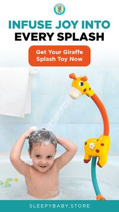 Introducing the most whimsical bath companion your child will ever meet—the Enchanting Giraffe Toddler Shower Head! Bath time becomes a journey into a world of wonder as water dances in every direction. Safety is built-in, and endless fun is guaranteed. Join the adventure today and let your little one's imagination soar with this magical giraffe-shaped bath toy. Shower Magic, Cartoon Giraffe, Bathtub Toys, World Of Wonder, Bath Toy, Beach Toys, Baby Store, Bath Toys, Bath Time