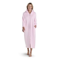 You'll love the cozy style of this Women's Miss Elaine Essentials French Fleece Long Zip Robe.Click on this WOMEN'S GUIDE to find the perfect fit and more!You'll love the cozy style of this Women's Miss Elaine Essentials French Fleece Long Zip Robe. Click on this INTIMATES & SLEEPWEAR GUIDE to find the perfect fit and more!FEATURES Long sleeves Zipper front 2 pockets Cozy fleece constructionFIT & SIZING Loose fit 50-in. length from shoulder to hemFABRIC & CARE Polyester Machine wash and tumble d Petite Size Chart, Cozy Style, Sleepwear Robe, Petite Dresses, Cozy Fashion, Plus Size Dress, Petite Size, Fabric Care, Gender Female