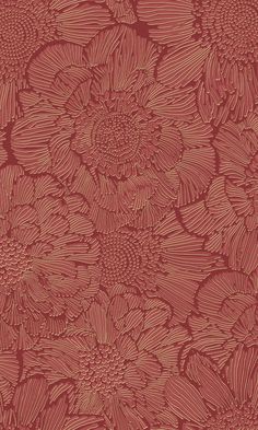 bold floral wallpaper Red Flower Wallpaper, Scrapbook Printing, Red Colour Palette, Drops Patterns, Iphone Wallpaper Pattern, Wallpaper Pattern, Red Walls, Red Wallpaper, Burke Decor