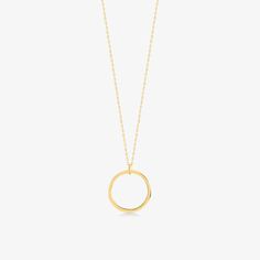 Circle Necklace - Gelin Diamond Gold Circle Ring, Open Circle Necklace, Karma Necklace, Nature Friendly, Solid Gold Necklace, Gold Circle, Circle Ring, Circle Necklace, Recycled Gold