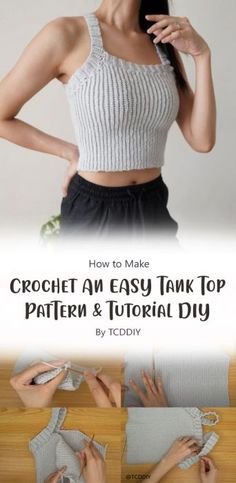 how to make crochet an easy tank top pattern and tutorial diy