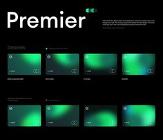 an image of a screen with the words'premier'on it