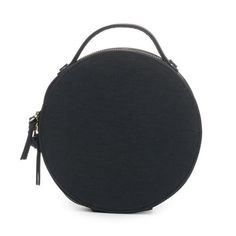 PRETO NOMAD ROUND TRAVEL CASE by Hudson Bleecker Round Case Shoulder Bag With Removable Pouch For Travel, Modern Shoulder Bag With Round Handle For Travel, Travel Shoulder Bag With Removable Pouch Round Case, Modern Round Case Travel Bag, Portable Round Case Travel Bag, Black Round Case Bags For Everyday Use, Modern Round Case Shoulder Bag For Daily Use, Modern Bags With Detachable Strap And Round Case, Round Case Shoulder Bag With Adjustable Strap For Travel