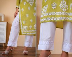 Fabric : Modal Cotton Style : Straight Pant Occasions : Casual Wear, Office Wear, Party Wear Price Includes : 1 Modal Pant Garment Care : Hand Wash Only Waistband : Elasticated Length : 35-36 Inches Waist : Fits 28-42 Inches Cotton Sets With Dabka Work, Casual Cotton Sets With Chikankari Embroidery, Casual Cotton Chikankari Embroidery Sets, Pista Green Cotton Sets With Chikankari Embroidery, White Cotton Pants With Resham Embroidery, Pista Green Cotton Sets With Dabka Details, White Cotton Pant Set With Printed Motifs, Cotton Pants With Chikankari Embroidery For Eid, Cotton Pant Set With Chikankari Embroidery For Eid