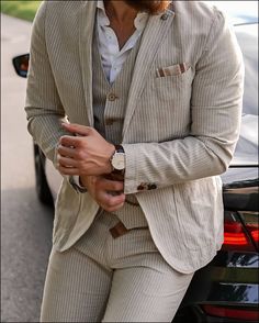 Sand Suit, Bmw 840i, Herren Style, Wedding Suit, Men's Watches, The 8, Dress Code, Wedding Suits, Suit Jacket