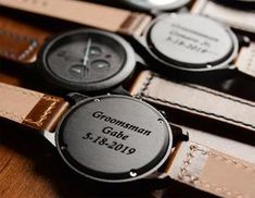 Gift Ideas For Groomsmen, Engagement Watch, Groomsmen Watches, Groomsmen Ideas, Groomsmen Gifts Unique, Groomsmen Socks, Groomsmen Gift Set, Engraved Handwriting, Wooden Watches For Men