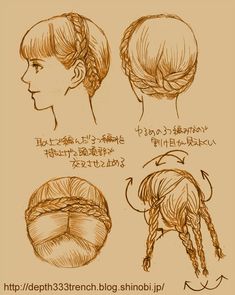 Historical Japanese Hairstyles, Traditional Swiss Hairstyles, Traditional Scandinavian Hairstyles, Dirndl Hair, Hair Buns, Hair Arrange, Braided Bun