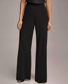 Donna Karan - Women's Wide-Leg Pull-On Pants Bare Beauty, Jersey Pants, Easter Shopping, Luxe Gifts, Donna Karan, Pull On Pants, Fancy Dresses, Gifts For Teens, Warm Weather