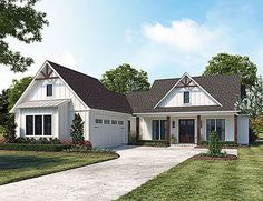 this is a computer rendering of these house plans