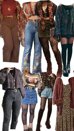 Winter Hippie Outfits Boho, Winter Hippie Outfits, Boho Aesthetic Outfit, Hippie Boho Outfits, Artsy Style Outfits, Boho Winter Outfits, Cottagecore Clothes, Estilo Indie, Earthy Outfits