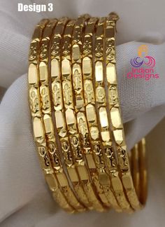 1 gram Gold-Plated Daily wear Bangle Bracelets set of 8|Traditional Indian bangles with Lakshmi Design|Bollywood Ethnic Bangles Gift for her Daily Wear Gold Bangles Indian, Daily Use Gold Bangles Indian, Gold Bangles Indian, Indian Bangles, American Diamond Necklaces, Traditional Indian Jewellery, Bracelet Watches Women, Bangles Indian, The Bangles