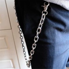 Vintage Punk Skull Pants Chain Heavy Waist Chain Men Cool Jeans Chain Keychain Wallet Chain Gothic Biker Fashion Accessories - Lizard Vigilante Chain Jeans, Disco Dancing, Jeans Chain, Pants Chain, Classic Punk, Wallet Chains, Punk Pants, Pant Chains, Biker Wallet