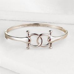 Talisman - Stylized Horse Bit and Sterling Silver on Brass Bracelet - Urban - Equestrian Equestrian Ring, Equestrian Bracelet, Horseshoe Bracelet, Elegant Horse, Horseshoe Jewelry, Canvas Leather Bag, Equestrian Jewelry, Silver Horse, Horse Bits