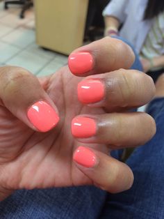 Bright Gel Nails, Nail Colors Spring, Gelish Nail Colours, Video Illustration, Gel Nails Long, Sns Nails Colors, Illustration People, Nails Pretty, Sns Nails