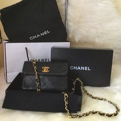 Reposhing This Item I Purchased From @Classyshop. Loved It, But Ready To Rotate For Something New. Questions? Leave A Comment Below! Chanel Bags, Leave A Comment, Something New, Black Leather, Chanel, Bag Lady, Leather, Gold, Black