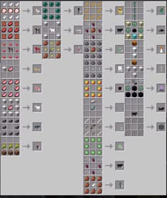 an image of a computer screen with many different items in the middle and bottom half