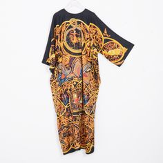 Welcome to my shop, I am in China. It will need around 30 days for international orders. Please consider the time when placing order. Long bohemian kimono,perfect for a casual day out or as a swimsuit cover up. Material: polyester soft fabric Size: cuff opening to cuff opening: 48 inches (122cm) cuff width: 10 inches (25cm) chest: 27.5 inches( 70cm) flat length: 48.5 inches (123cm) Care: Wash in cold water Hand washing recommended Gentle machine wash Hang to dry Model: Height 5.25 ft/ 160 cm. Ma Orange Open Front Kimono For The Beach, Orange Summer Festival Kimono, Summer Festival Orange Kimono, Bohemian Orange Printed Kimono, Orange Kimono For Vacation With Kimono Sleeves, Long Printed Kimono For Beach Cover-up, Yellow Bohemian Kimono With Kimono Sleeves, Orange V-neck Kimono For The Beach, Printed Festival Kimono With Kimono Sleeves