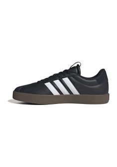 Experience the fusion of classic and contemporary with the adidas VL Court 3.0 shoes for men. Crafted from sustainable synthetic leather, these low-cut shoes are perfect for skateboarding or casual streetwear. The traditional rubber cupsole provides reliable traction and durability, while the lace closure ensures a secure fit. Embrace timeless style with the clean and classic T-toe design of these versatile shoes. Show off those iconic 3-Stripes against a soft, suede backdrop. These adidas train Adidas Leather Skate Shoes With Three Stripes, Adidas Synthetic Skate Shoes With Gum Sole, Adidas Leather Skate Shoes With Logo, Adidas Low-top Skate Shoes With Vulcanized Sole, Synthetic Sneakers With Vulcanized Sole For Skateboarding, Synthetic Vulcanized Sneakers For Skateboarding, Casual Leather Skate Shoes With Three Stripes Branding, Adidas Synthetic Skate Shoes With Branded Insole, Synthetic Skate Shoes With Boost Midsole