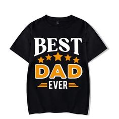 "I Have the Best Dad" Printed T-Shirts Description: Celebrate the special bond between father and child with our "I Have the Best Dad" Printed T-Shirts. These matching outfits are perfect for showing off your family pride in a stylish and adorable way. Features: Heartwarming Design: Featuring the fun and loving message "I Have the Best Dad Ever," these shirts are perfect for expressing family love. High-Quality Material: Made from polyester, ensuring durability and comfort. Unisex and Versatile: Black T-shirt With Name Print For Parenting, Father's Day Black T-shirt With Text Print, Casual Black Top For Father's Day, Black T-shirt For Father's Day Parenting, Black T-shirt For Father's Day, Casual Black T-shirt For Father's Day, Father's Day Black Graphic Tee, Family Matching Letter Print T-shirt For Streetwear, Father's Day Black Graphic Print T-shirt