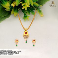 Gold Pendant Set with grace and a sense of elegance makes the right choice this season. Gold Jewellery Design Necklaces, Jewelry Design Necklace