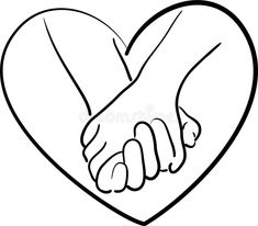 two hands holding each other in the shape of a heart royalty free stock images and illustrations