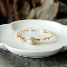 Baroque Freshwater Pearl Gold Jade Bracelets Handmade Jewelry Elegant Pearl Jewelry, Real Pearl Bracelet, Born In June, Pearl Bangle Bracelet, Gold Pearl Bracelet, Pearl Bracelet Gold, Cultured Pearl Bracelet, Bracelet Elegant, Buy Pearls