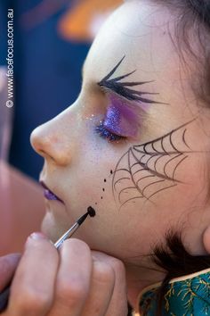 Witch Face Painting, Maquillaje Halloween Infantil, Spider Witch