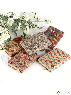 Bird in Bag - Exquisite Floral Zipper Wallet for Women - Compact Small Wallet with Coin Purse, Card Slots, and Passport Function - Stylish and Practical Gift for Women, Ideal for Everyday Office Use, Festivals, Birthdays, and Special Occasions - Suitable for Students, Professionals, and Special Women in Your Life Cheap Bohemian Wallets For Gifts, Bohemian Wallets With Card Slots For Everyday Use, Affordable Handmade Bohemian Wallets, Cheap Bohemian Multicolor Wallets, Bohemian Multicolor Wallets For Daily Use, Zipper Wallet, Trifold Wallet, Small Wallet, Practical Gifts