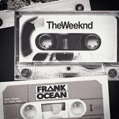 the weeknd's album cover art for frank ocean, featuring an old cassette