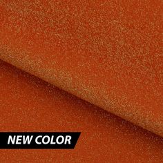 an orange background with the words new color on it