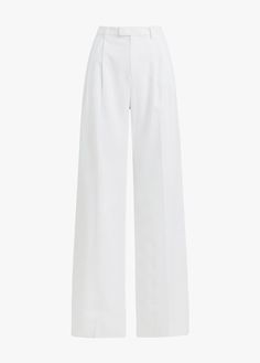 The Low Favorite Pant is our best-selling mid-rise trouser (formerly The Agnes Pant), cast in a Linen blend fabric. With a fluid wide-leg silhouette and front pleats, these classic white pants are a true wardrobe essential, perfect to take you into Summer or on a European vacation. 55% Linen, 43% Viscose, 2% Spandex Lameka is 5.9.5" wearing size 2.Rise: 11 1/2"Leg Opening: 21"Inseam: 34" White Pants Aesthetic, Wide White Pants, Brandy Linen Pants, Womens White Pants, Long White Pants, White Tailored Pants, White Wide Pants, White Loose Pants, Low Rise White Linen Pants