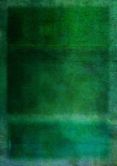 an abstract painting with green and blue colors