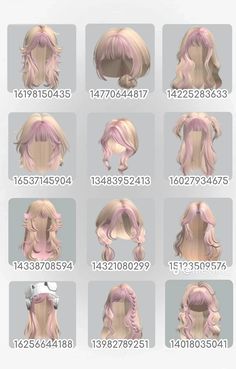 Ponytail Hair Codes, Roblox Head Codes, Hair Codes Bloxburg, Roblox Hair Codes, Codes Bloxburg, Indie Photography, Blonde Ponytail, Roblox Code