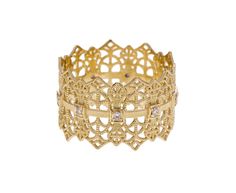 Echoing the intricate pattern of delicate lace, this Grace Lee ring exudes a quiet, restrained sophistication and elegance. The 14K yellow gold band is a tightly woven mesh with a subtly beaded surface and is set with a shimmering row of brilliant cut white diamonds. Whether it is added to a stacking collection or worn to symbolize a wedding, it has a classic, timeless appeal. Add it to another one of her rings for a truly personal look. 14K yellow gold band width : 1/2" brilliant cut white diam Alice Cicolini, Digby And Iona, Gold Gallery, Jemma Wynne, Rebecca Overmann, Cathy Waterman, Minimal Jewelry, Gold Band, White Diamonds