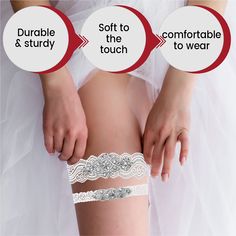 Do you worry that your jeweled bride wedding garter will slide down your leg? Or that a single wedding garter will leave you without a keepsake garter for your sweet memories? This garter set for wedding is the answer. Made from soft elastic lace material and a rubber lining, this classic and vintage garter for bride with exquisite craftsmanship and bling is comfortable to wear and will not accidentally slide down. This garters for bride set comes with two lace wedding garters so you can use one Vintage Garter, Prom Garters, Bride Garter, Bridal Garter Lace, Garter Toss, Wedding Garter Lace, Bridal Garters Set, Wedding Garter Set, Wedding Garters