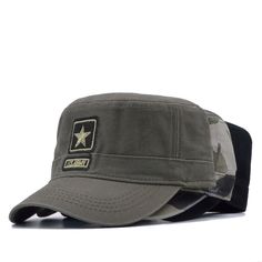 Product Features 100% Real photos Letter: US ARMY High quality brand flat cap Padded sweat band Ventilation holes Top workmanship Size adjustable from 55-59cm Material:cotton The brim length:7cm Army Ranks, Photo Letters, Army Cap, Sweat Band, Men Baseball Cap, Army Veteran, Cap Men, Flat Cap, Us Army