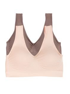 360 degrees of wire-free smoothing comfort! This seamless bralette 2-Pack is a "set it and forget it" staple for the modern women. Say goodbye to digging, chafing, constriction and say HELLO to comfort. The flexible fit and inclusive size range make it the perfect bra for ultimate comfort and effortless support! Designed to embrace and appreciate all skin tones, this bralette is for all women. Product Details: Style: 265128/P2 2-Pack of bralettes 360 degrees of wire free, smoothing comfort Easy Soft Joggers, Minimiser Bra, Unlined Bra, Everyday Leggings, Bandeau Bra, Perfect Bra, Comfortable Bras, Racerback Bra, Everyday Bra