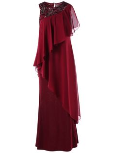 Sleeveless Banquet Maxi Dress with Sequins - Burgundy - 3T50194412 - Women's Clothing, Dresses, Full Dresses #FullDresses #Women's #Clothing # #Dresses # #Full #Dresses Cocktail Maxi Dress, Formal Maxi Dress, Cheap Maxi Dresses, Dress With Sequins, Elegant Maxi Dress, Full Dress, Maxi Dress Online, Maxi Dress Cocktail, Backless Maxi Dresses