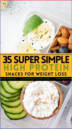 Get ready to snack smart and slim down! Discover 35 easy, high-protein snack recipes that are as delicious as they are nutritious. Perfect for weight loss and keeping hunger at bay. Click for tasty, guilt-free snacking! 🥗 #HighProteinSnacks #HealthyEating #WeightLoss #SnackTime Filling Snacks On The Go, High Protein Snack Boxes For Adults, Protein Snack Boxes For Adults, High Protein Whole Food Snacks, Clean High Protein Snacks, Health Snacks Losing Weight Fat Burning, Healthy Snacks For Weight Loose, High Protein Make Ahead Snacks, High Protein Snack Prep