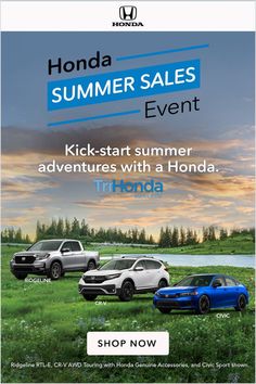 the honda summer sales event is on