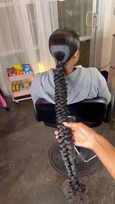 Sleek Butterfly Braid Ponytail, High Butterfly Braid Ponytail, How To Do Butterfly Ponytail Braid, Butterfly Ponytail For Black Women, Slick Back Butterfly Braid Ponytail, Butterfly Braid Natural Hair, Butterfly Braid With Weave Ponytail, Butterfly Braid Ponytail For Black Women, Braided Back Ponytail