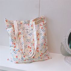 Women's Shopping Shoulder Bag For Groceries Large Floral Female Reusable Foldable Shopper Tote Book Bag Handbag For Ladies Girl Main Material: PolyesterStrap Drop: 30cmMaterial Composition: cottonClosure Type: No zipperItem Type: Shopping BagsMaterial: Cotton shopping bagsColor: Black,green,red tote bagsSupport: Dropshipping handbagsCapacity: Large bags for womenStyle: shopper bag Size: Height 37cm* Width 35cm (shoulder strap height 30cm, total length 65cm) [23y 2m 14d] Spring Cotton Shoulder Bag For School, Cute Cotton Shoulder Bag For Spring, Cotton School Bags For Spring, Spring School Cotton Bags, Cute Beige Cotton Shoulder Bag, White Floral Print School Bag, White Fabric School Bag, Cute Multicolor Cotton Bags, Daily Use Cotton Bag With Floral Print