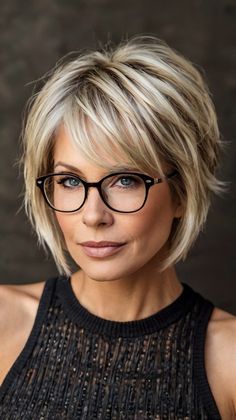 Short Hairstyles for Women Over 60 Ash Blonde Color, Ash Blonde Short Hair, Cute Hairstyles For Short Hair, Short Blonde Hair, Ash Blonde, Blonde Color