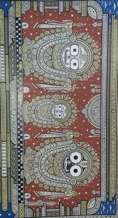 Pattachitra handmade painting Puri Jagannath Drawing, Patachitra Paintings Design, Puri Jagannath Painting, Jagannath Mandala Art, Jagannath Pattachitra, Patachitra Paintings, Pattachitra Paintings, Pattachitra Art, Jay Jagannath